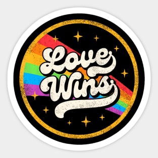 LGBTQ Love Wins Gay Pride LGBT Ally Flag Sticker